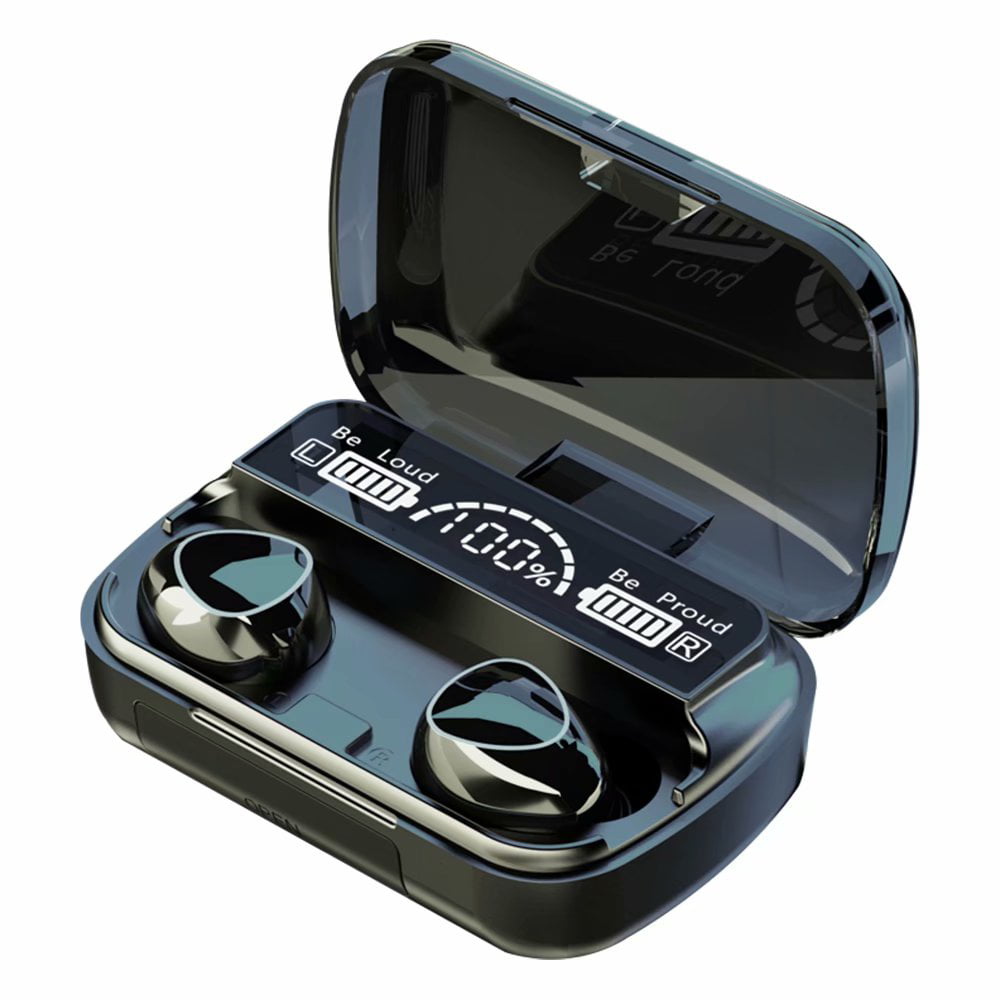 M10 Wireless Bluetooth Headphones, Noise Cancelling Over-Ear Headset with Hi-Fi Sound, Three Screen Display, Lagre Magnetic Charging Cabin Soilphu