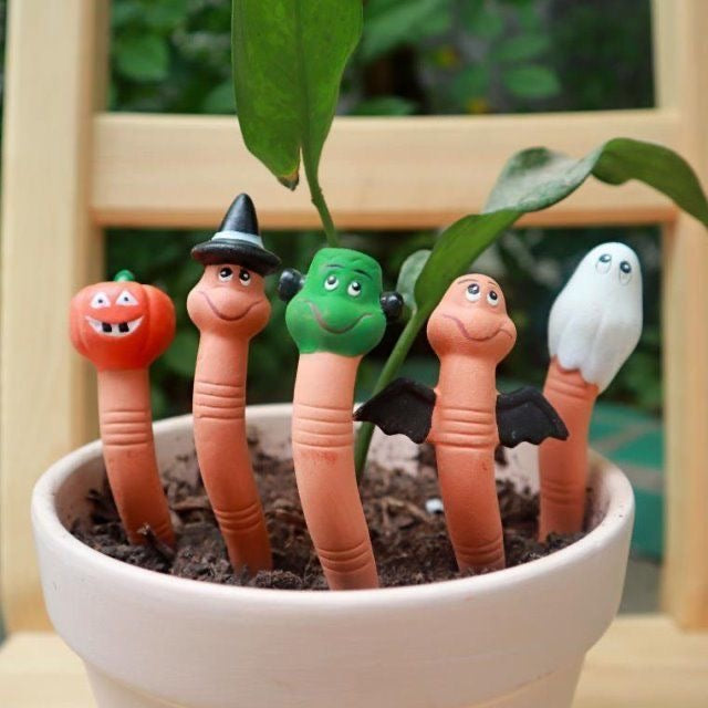 Red ceramic moisture meter soil tester garden balcony desktop small ornaments gardening bonsai flower garden pots flower pots plugs Soilphu