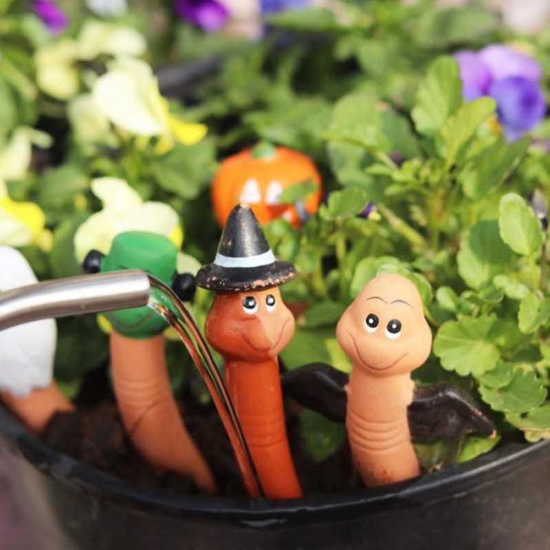 Red ceramic moisture meter soil tester garden balcony desktop small ornaments gardening bonsai flower garden pots flower pots plugs Soilphu