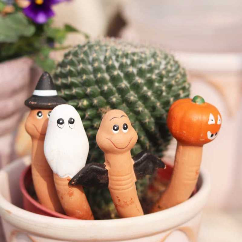 Red ceramic moisture meter soil tester garden balcony desktop small ornaments gardening bonsai flower garden pots flower pots plugs Soilphu