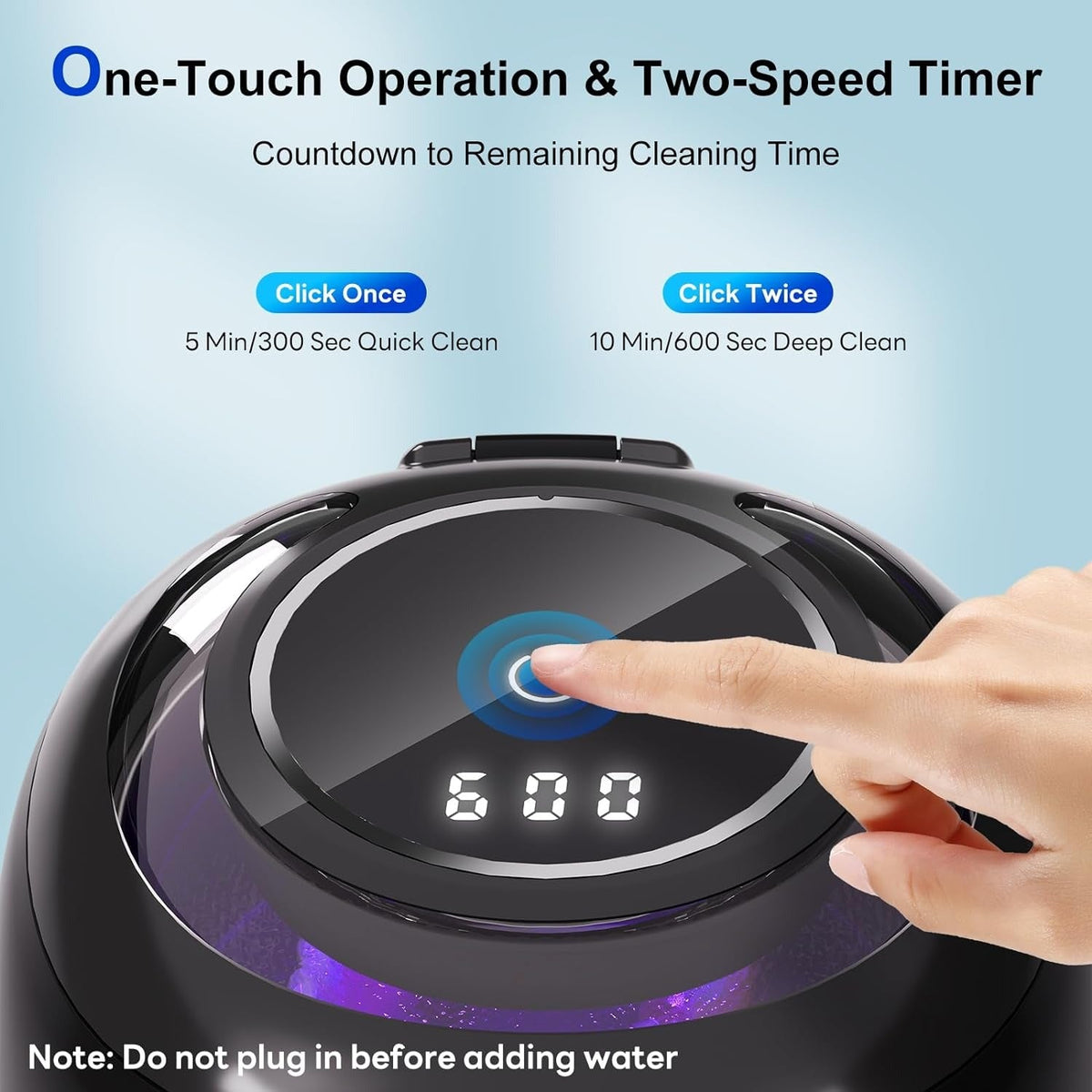 Ultrasonic Retainer Cleaner, 30W/42kHz Professional Ultrasonic Jewelry Cleaner, 180ML Portable Retainer Cleaner Machine for Dentures, Retainer, Aligner, Braces, Mouth Guard(Black) Soilphu