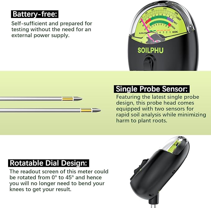 Soilphu 4 in 1 soil pointer meter