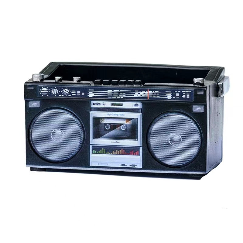 Decorative Flower Pot Retro Radio Shaped Plant Pot