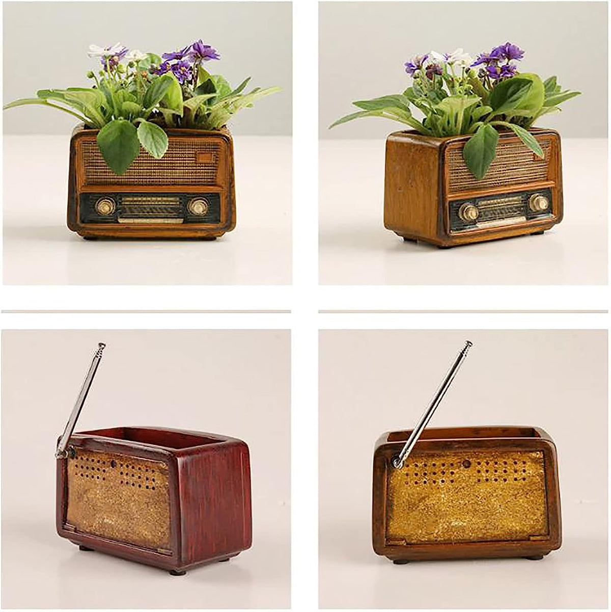 Retro Radio-Shaped Flower Pot