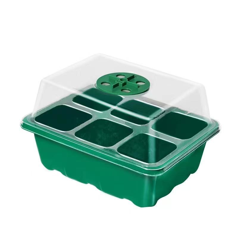 5 Pack Seed Starter Tray, With dome control temperature and humidity, Small seed growing starter kit, Base mini greenhouse germination, Easy observe with clear plastic tray - Soilphu