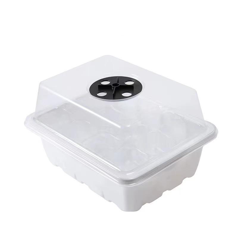 5 Pack Seed Starter Tray, With dome control temperature and humidity, Small seed growing starter kit, Base mini greenhouse germination, Easy observe with clear plastic tray - Soilphu