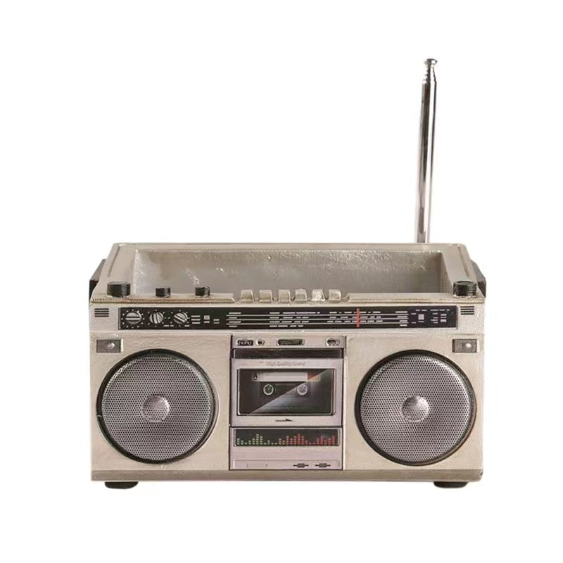 Decorative Flower Pot Retro Radio Shaped Plant Pot