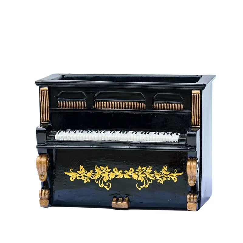 European Style Old Fashioned Piano Flower Pot