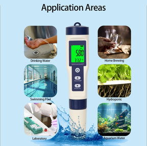 Digital pH water quality test meter