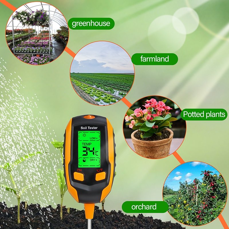 4-in-1 Soil PH Tester - Precise & Easy-to-Use Garden Tool for Sunlight –  Grow Your Pantry