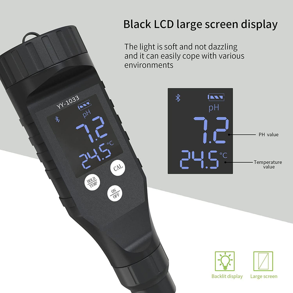 2-in-1 Soil Meter with Bluetooth Connectivity